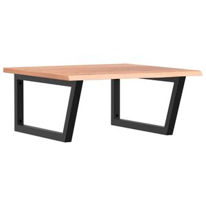 vidaXL Ripiano a Parete per Lavabo in Acciaio e Massello di Rovere