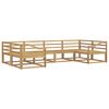 vidaXL Set di divani da esterno 6 pcs Bianco Legno di Acacia Massello