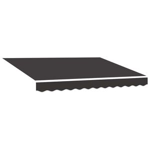 vidaXL Tessuto di Ricambio per Tenda da Sole Grigio 300x250 cm Poliestere