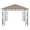 vidaXL Gazebo con Zanzariera 3x3x2,73 m Talpa 180 g/m²