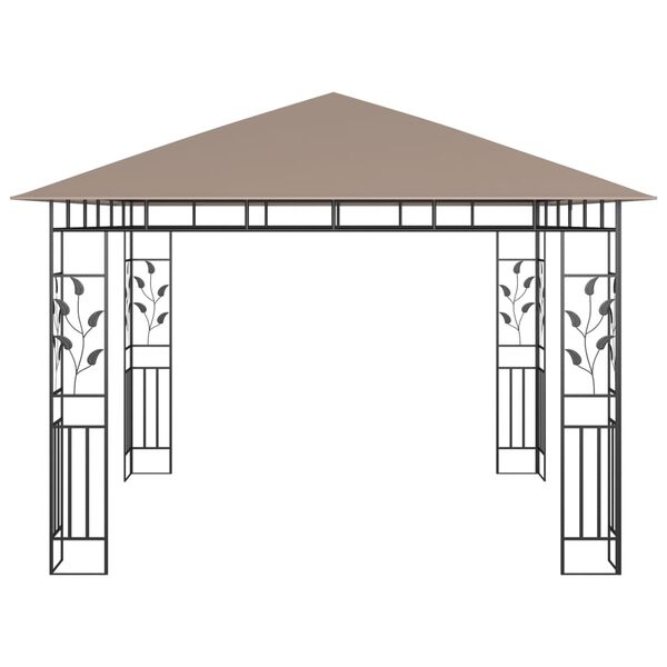 vidaXL Gazebo con Zanzariera 3x3x2,73 m Talpa 180 g/m²