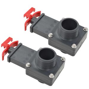 vidaXL Valvola a Saracinesca per Piscina 2 pz 1,5"