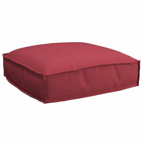 vidaXL Cuscino Rosso Vino 50 x 50 x 12 cm Tessuto Oxford