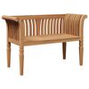 vidaXL panchina Marrone 127,5 x 52 x 80 cm Legno massello di teak