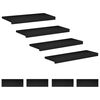 vidaXL Tappeti per scale 8 pz 70 x 25 x 2 cm Nero