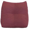 vidaXL Cuscino per Schiena Rosso Vino 45 x 24 x 50 cm Tessuto