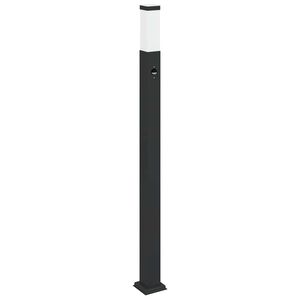 vidaXL Lampada a paletto con sensore 110 cm Nera IP44