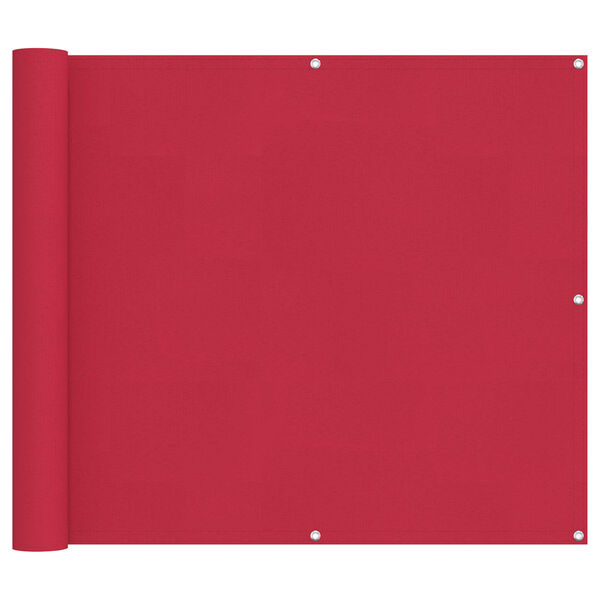 vidaXL Schermo da balcone Borgogna 90 x 200 cm Tessuto Oxford