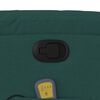 vidaXL Poltrona Alzapersona Massaggiante Verde Scuro in Tessuto