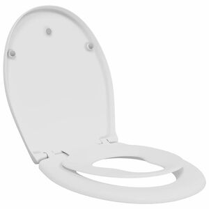 vidaXL Sedile del WC Bianco 47 x 37 x 4 cm Duroplast