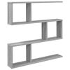 vidaXL Scaffale da parete Sonoma grigio 80 x 12 x 79,5 cm