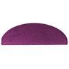 vidaXL Tappetini per scale 30 pz 65x21x4 cm Viola Semicircolari Grandi