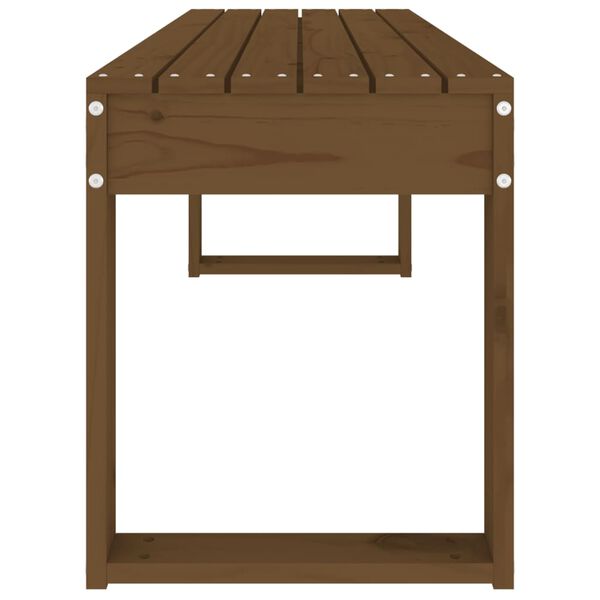 vidaXL Panca da Giardino Ambra 110x38x45 cm Legno Massello di Pino