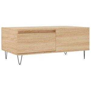 vidaXL Tavolino Salotto Rovere Sonoma 90x50x36,5 cm Legno Multistrato