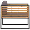 vidaXL Set Divani da Giardino 4 pz in Legno Massello di Acacia e Acciaio