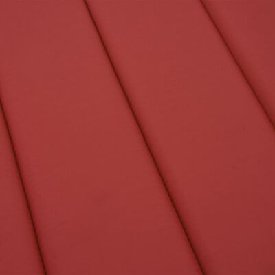 vidaXL Cuscino per Lettino Rosso 200x60x3 cm in Tessuto Oxford
