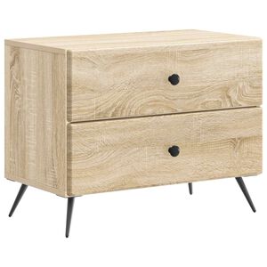 vidaXL Armadio da Notte con cassetto Rovere Sonoma 62 x 34,5 x 47,5 cm