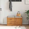 vidaXL Panca da Corridoio SANDNES 87x40x50 cm Legno Massello di Pino