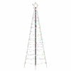 vidaXL Albero di Natale LED EKENAS 250 cm 390 LED Multicolore Acciaio