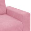 vidaXL Divano Sedia Rosa 100x78x80 cm Velluto