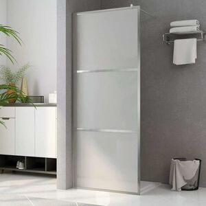 vidaXL Parete per Doccia Walk-in in Vetro Smerigliato ESG 80x195 cm