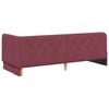 vidaXL Cornice del letto ad angolo Rosso Vino 80 x 200 cm Tessuto