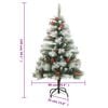 vidaXL Albero Natale Artificiale Incernierato con Pigne e Bacche 150cm
