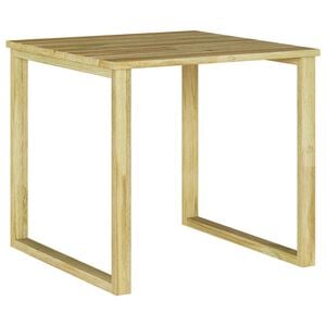 vidaXL tavolo Naturale 50,5 x 50 x 46 cm Legno di pino impregnato