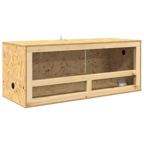 vidaXL Terrario Marrone 100 x 40 x 40 cm OSB
