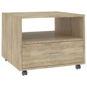 vidaXL Tavolino da Salotto Rovere Sonoma 55x55x40 cm Legno Multistrato