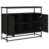 vidaXL Credenza Nera 100x35x80 cm in Legno Multistrato