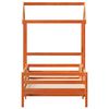 vidaXL Giroletto con Tetto Cera 80x200 cm Legno Massello Pino