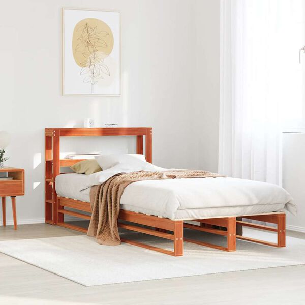 vidaXL Letto senza Materasso Marrone Cera 75x190 cm in Legno di Pino