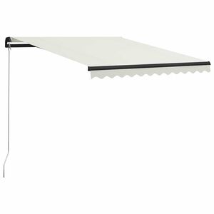 vidaXL Tenda da Sole Retrattile Manuale 300x250 cm Crema