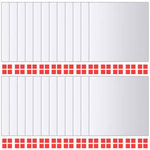 vidaXL 24 Pz Piastrelle a Specchio Quadrate in Vetro