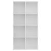 vidaXL Libreria/Credenza Bianca 66x30x130 cm in Legno Multistrato