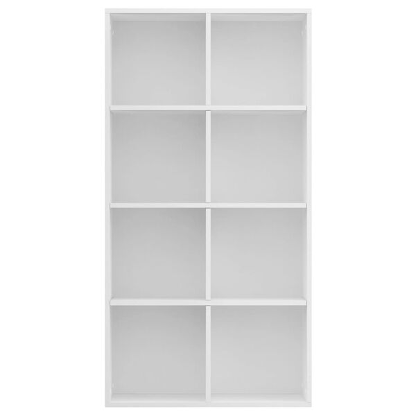 vidaXL Libreria/Credenza Bianca 66x30x130 cm in Legno Multistrato