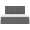 vidaXL Letto con Contenitore Grigio scuro 180 x 200 cm Pelle Sintetica