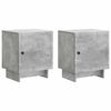 vidaXL Armadio da Notte 2 pz Grigio Cemento 43 x 34,5 x 50 cm