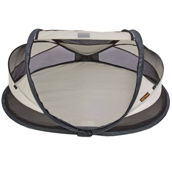 DERYAN Lettino da Viaggio Pop-up Baby Luxe con Zanzariera Crema