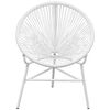 vidaXL Sedia da Giardino Acapulco in Polyrattan Bianco
