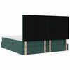 vidaXL Letto con Contenitore Verde Scuro 180 x 200 cm Velluto