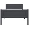 vidaXL Giroletto Grigio in Legno Massello di Pino 100x200 cm