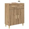 vidaXL Credenza rovere artigianale 34 x 69.5 x 89 cm Legno multistrato