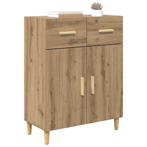 vidaXL Credenza rovere artigianale 34 x 69.5 x 89 cm Legno multistrato