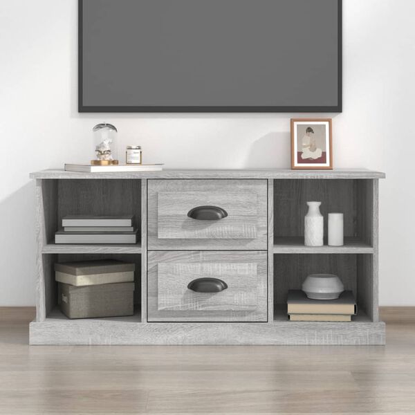 vidaXL Mobile Porta TV Grigio Sonoma 99,5x35,5x48 cm Legno Multistrato