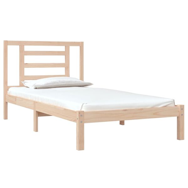 vidaXL Letto senza Materasso 90x190 cm in Legno Massello di Pino