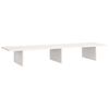 vidaXL Supporto per Monitor Bianco 100x27x15 cm Legno Massello di Pino