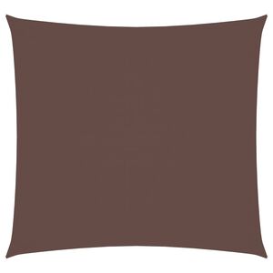 vidaXL Parasole a Vela in Tela Oxford Quadrata 7x7 m Marrone