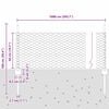 vidaXL Recinzione e Posto Grigio 0,5 x 10 m Acciaio